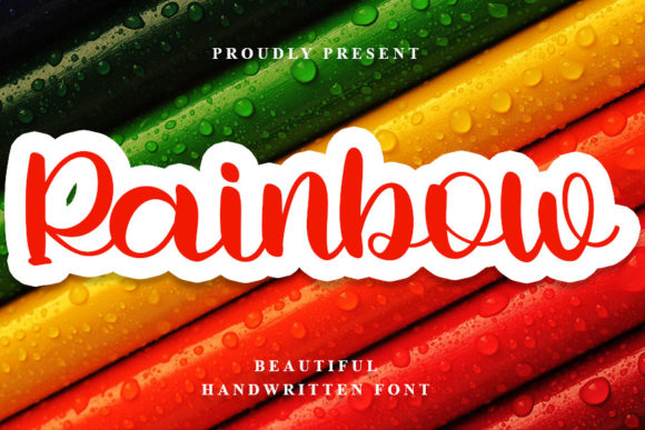 Rainbow Font Poster 1