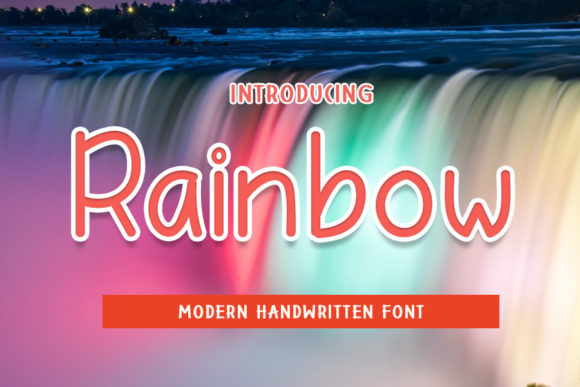 Rainbow Font Poster 1