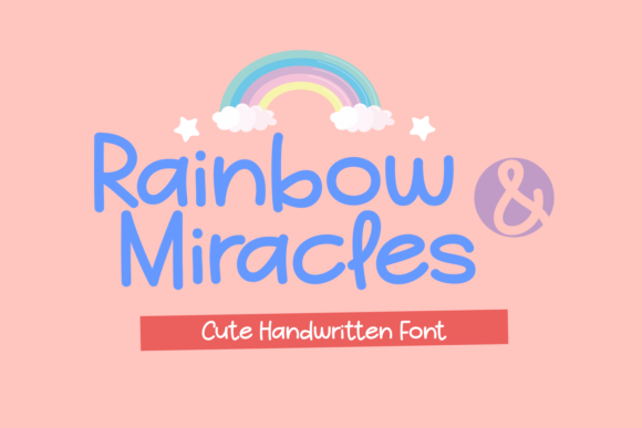 Rainbow and Miracles Font Poster 1