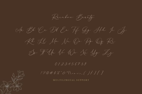 Rainbow Beauty Font Poster 5