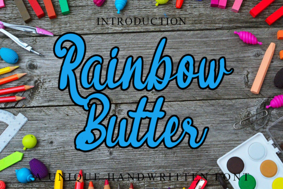 Rainbow Butter Font Poster 1