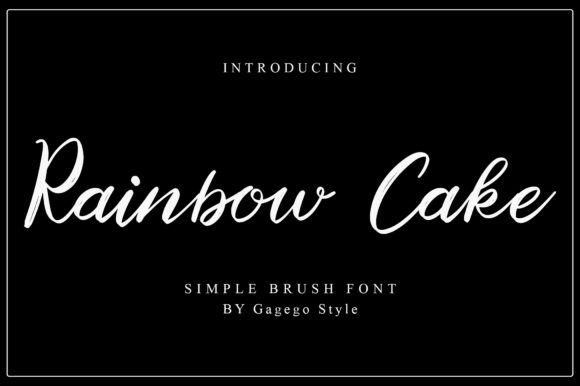 Rainbow Cake Font Poster 1