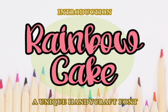 Rainbow Cake Font Poster 1