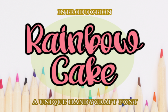 Rainbow Cake Font