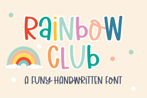 Rainbow Club Font Poster 1