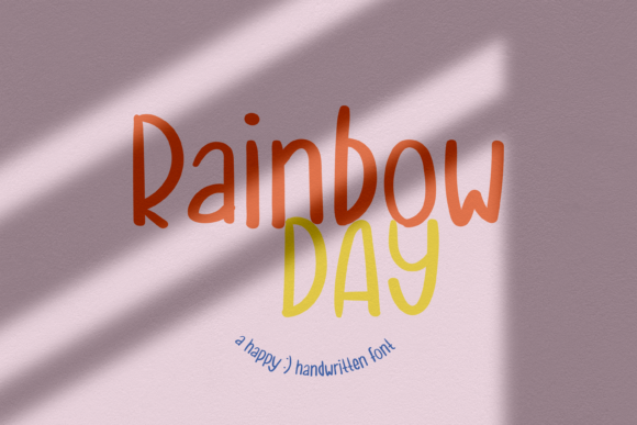 Rainbow Day Font Poster 1