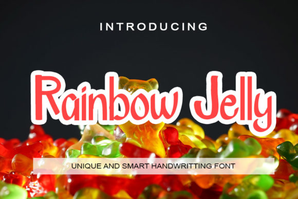 Rainbow Jelly Font Poster 1