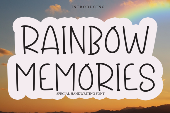 Rainbow Memories Font Poster 1