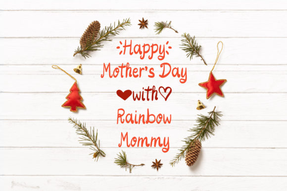 Rainbow Mom Font Poster 5