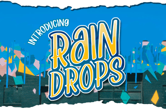 Raindrops Font