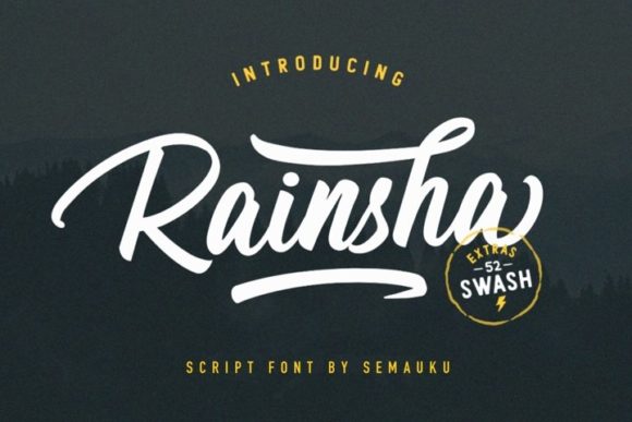Rainsha Font Poster 1
