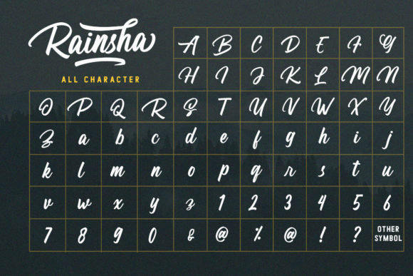 Rainsha Font Poster 3