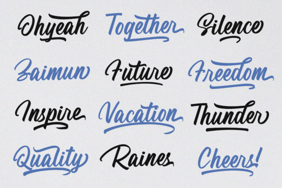 Rainsha Font Poster 6