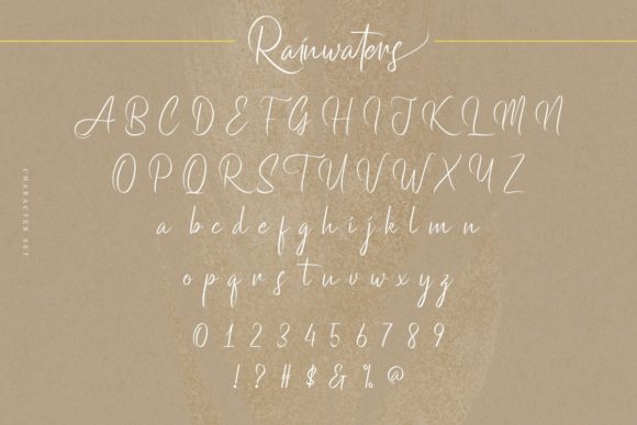 Rainwaters Font Poster 4