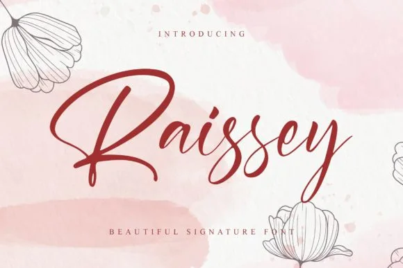 Raissey Font Raissey Font Poster 1