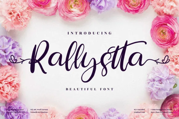 Rallystta Font Rallystta Font Poster 1
