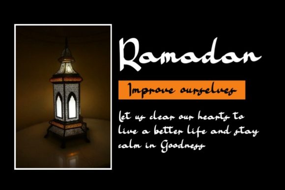 Ramadan Kareem Font Poster 2