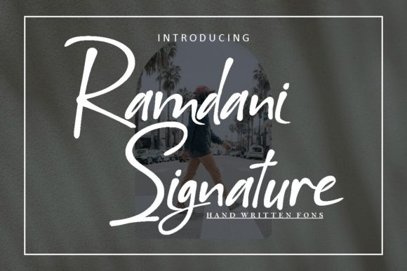 Ramdani Signature Font