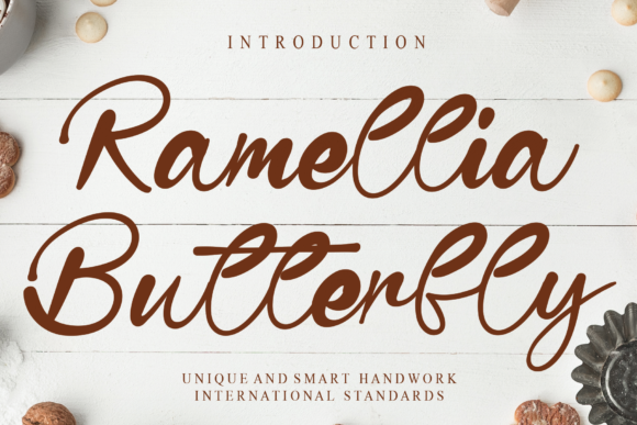 Ramellia Butterfly Font Poster 1