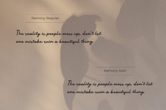 Ramony Font Poster 8