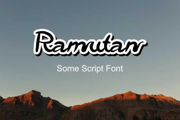 Ramutan Font Poster 1