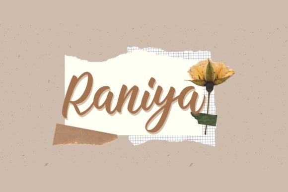 Raniya Font Poster 1