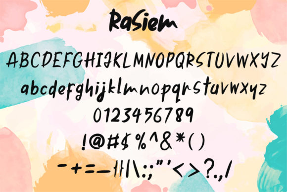 Rasiem Font Poster 2