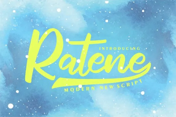 Ratene Font Poster 1