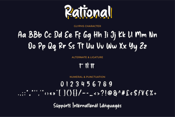 Rational Font Poster 10
