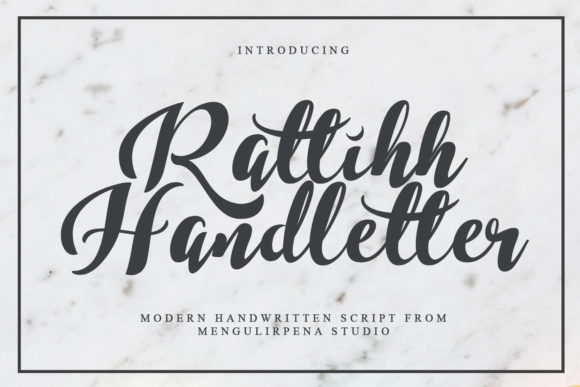 Rattihh Script Font Poster 1