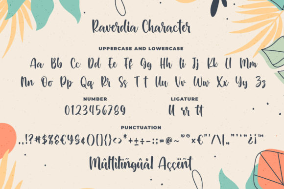 Raverdia Font Poster 7