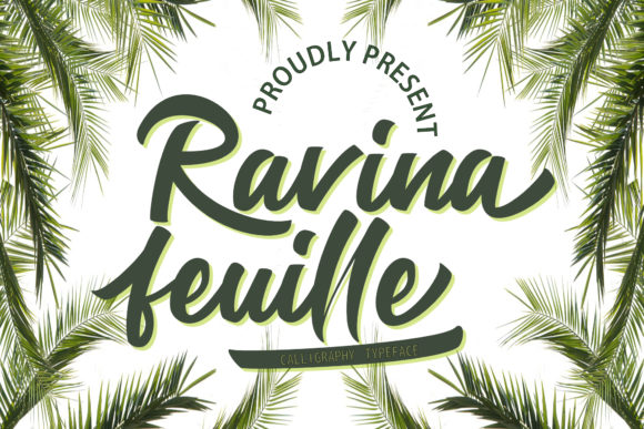 Ravina Feuille Font Poster 1