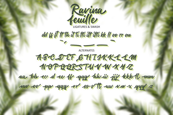 Ravina Feuille Font Poster 8