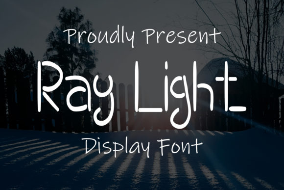 Ray Light Font Poster 1