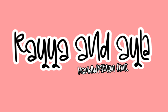 Rayya and Ayla Font