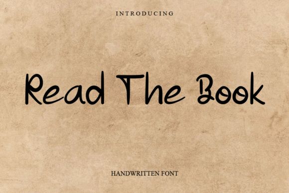 Read the Book Font Poster 1
