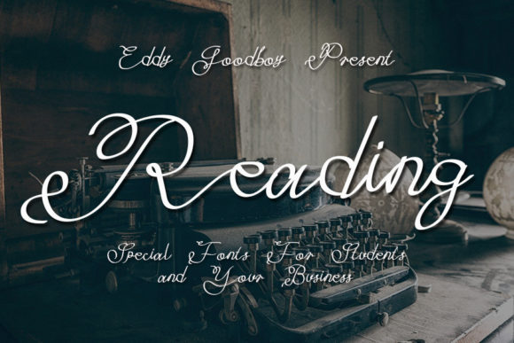 Reading Font Poster 1