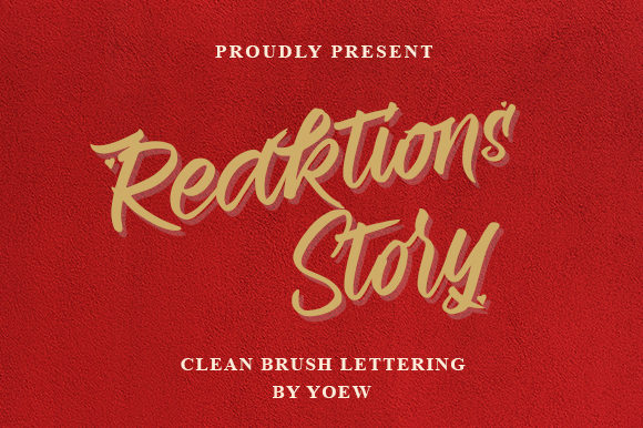 Reaktions Story Font Poster 1