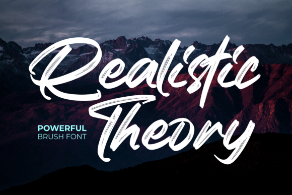 Realistic Theory Font Poster 1