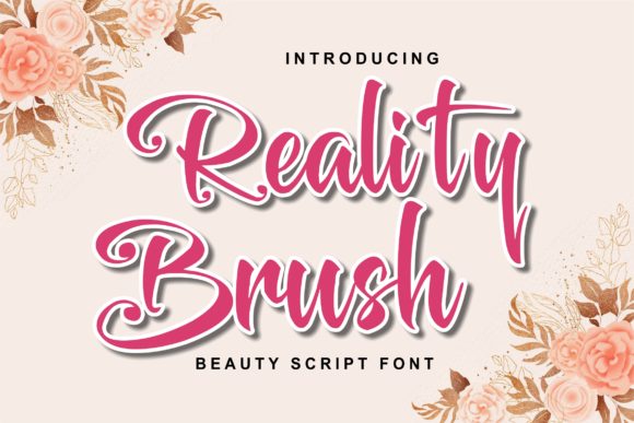 Reality Brush Font Poster 1