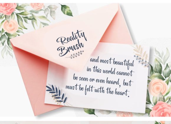 Reality Brush Font Poster 2