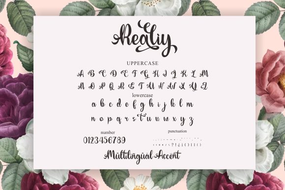 Realiy Font Poster 6
