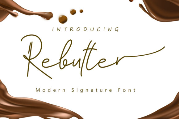 Rebutter Font Poster 1