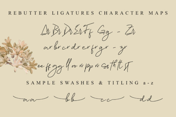 Rebutter Font Poster 8