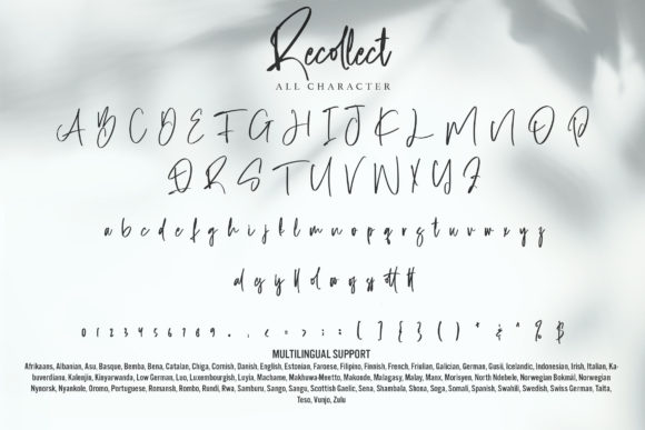 Recollect Font Poster 7