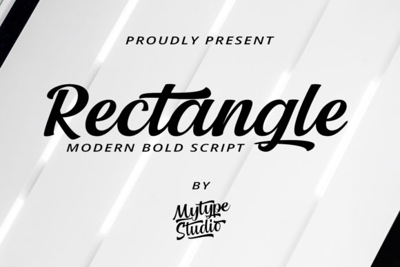 Rectangle Font Poster 1