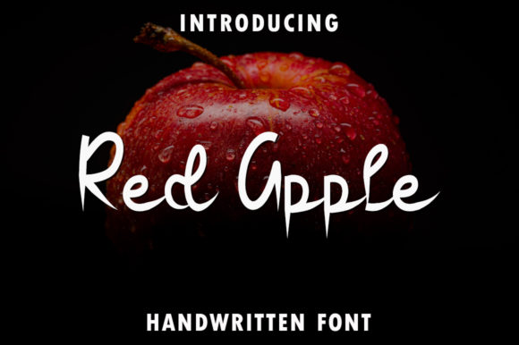 Red Apple Font Poster 1