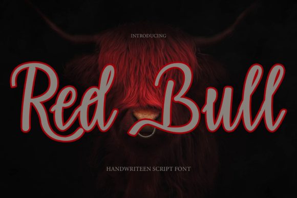 Red Bull Font Poster 1