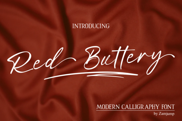 Red Buttery Font