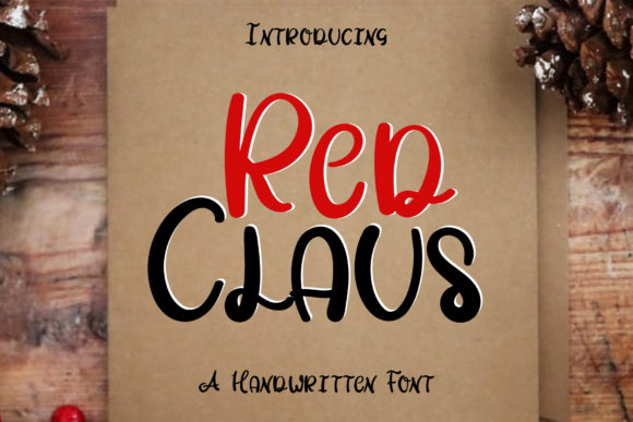 Red Claus Font Poster 1